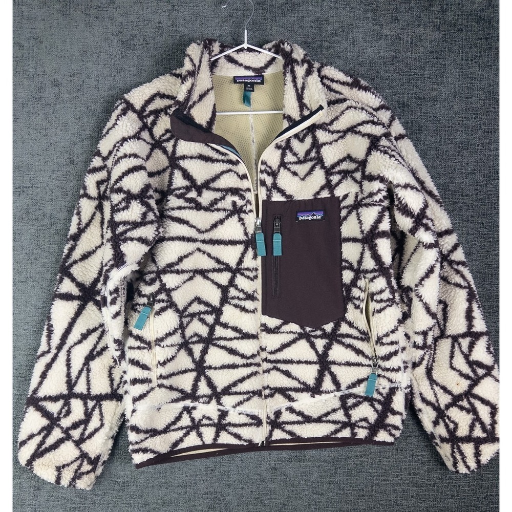 Patagonia Retro X Deep Pile Fleece Jacket Womens XS Full‎ Zip Gorpcore